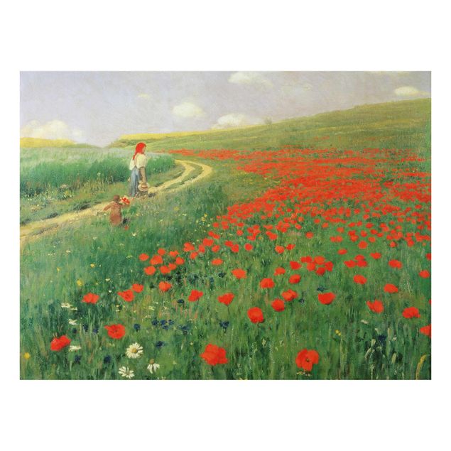 Konstutskrifter Pál Szinyei-Merse - Summer Landscape With A Blossoming Poppy