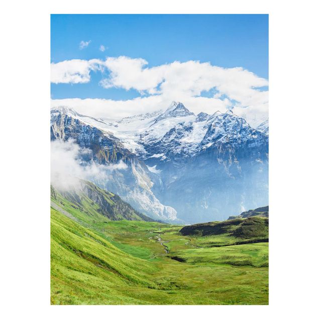 Tavlor landskap Swiss Alpine Panorama