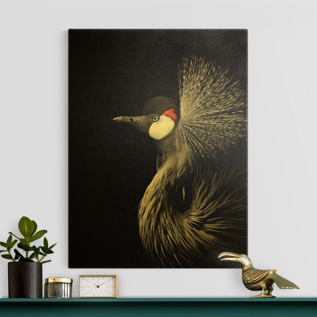 Kök dekoration Black Crowned Crane