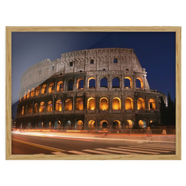 Tavlor modernt Colosseum in Rome at night