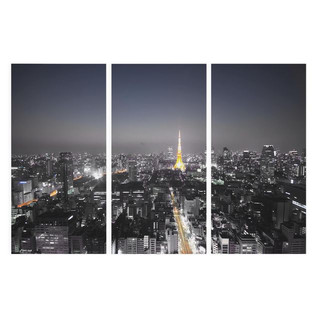 Tavlor arkitektur och skyline Tokyo