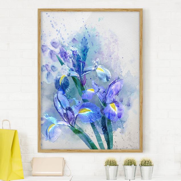 Kök dekoration Watercolour Flowers Iris