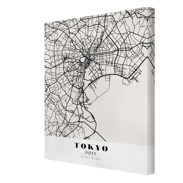 Tavlor världskartor Tokyo City Map - Classic