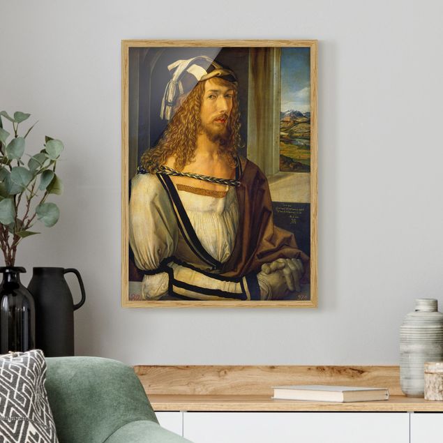 Tavlor med ram konstutskrifter Albrecht Dürer - Self-portrait at 26