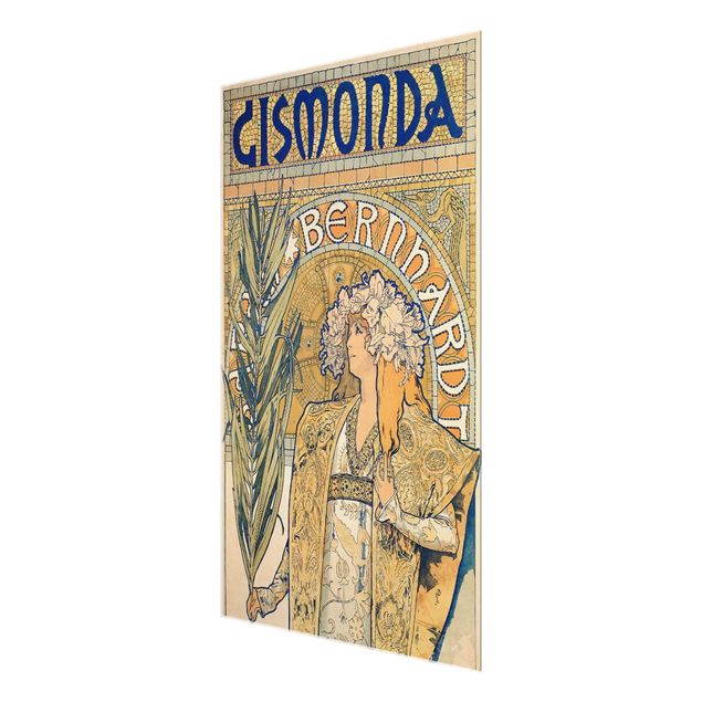Glastavlor ordspråk Alfons Mucha - Poster For The Play Gismonda