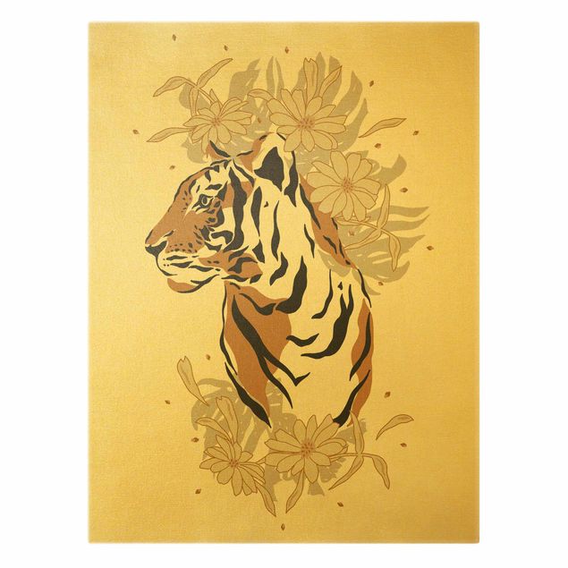 Canvastavlor Safari Animals - Portrait Tiger