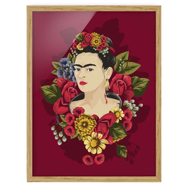 Tavlor fjärilar Frida Kahlo - Roses