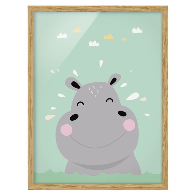 Tavlor modernt The Happiest Hippo