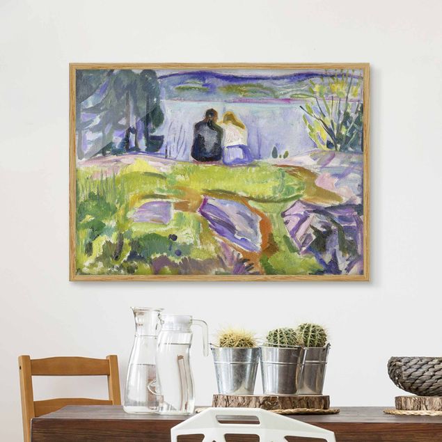 Kök dekoration Edvard Munch - Spring (Love Couple On The Shore)
