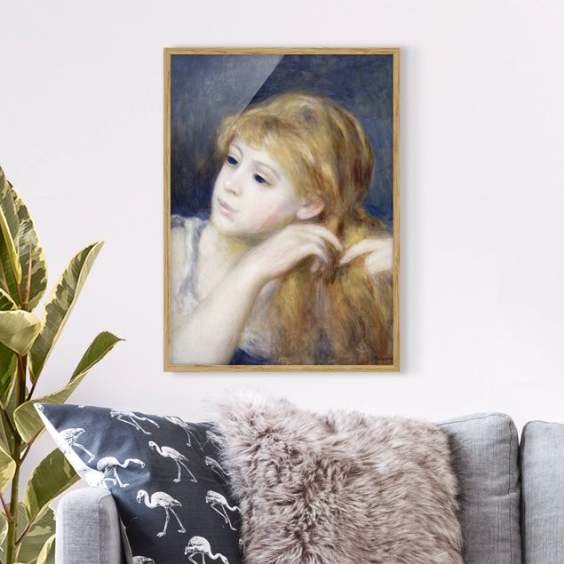 Kök dekoration Auguste Renoir - Head of a Young Woman