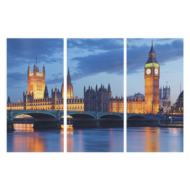 Tavlor arkitektur och skyline London At Night