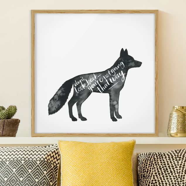 Kök dekoration Animals With Wisdom - Fox