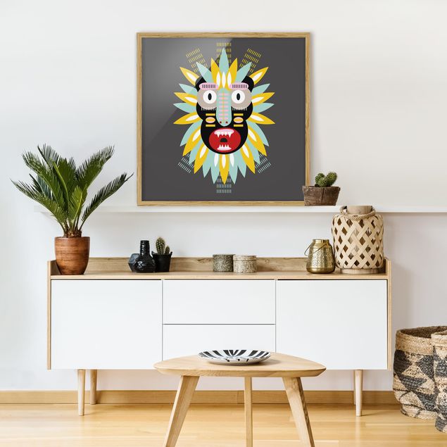 Tavlor indianer Collage Ethnic Mask - King Kong