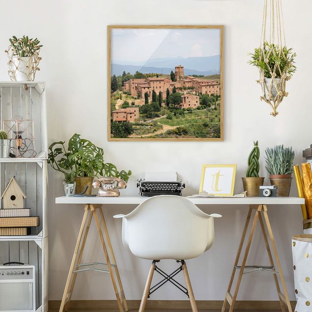 Tavlor arkitektur och skyline Charming Tuscany