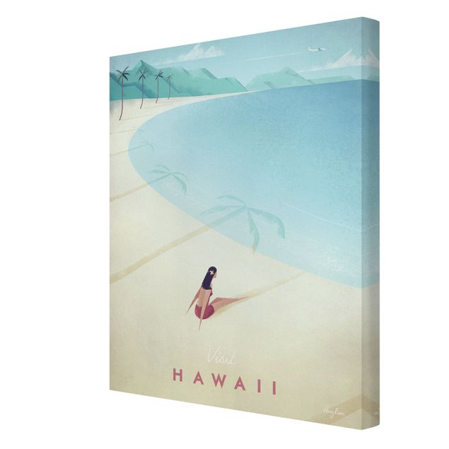 Tavlor hav Travel Poster - Hawaii