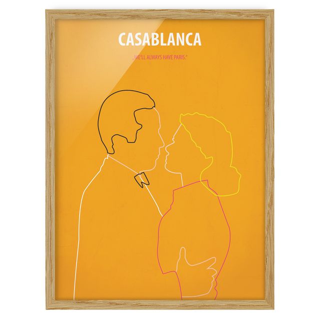Tavlor konstutskrifter Film Poster Casablanca
