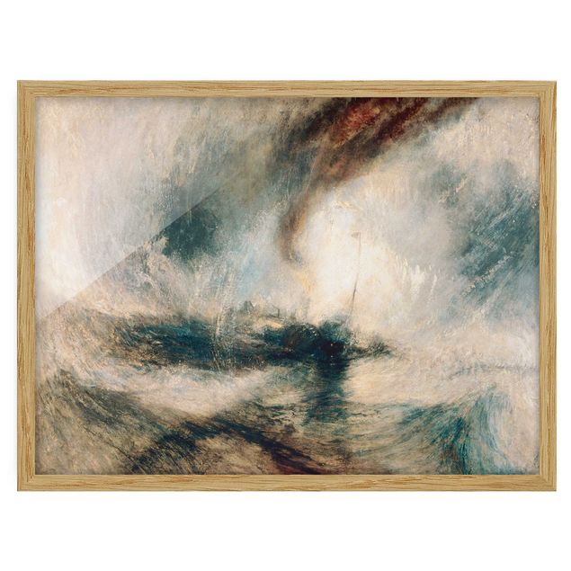 Konstutskrifter William Turner - Snow Storm - Steam-Boat Off A Harbour’S Mouth