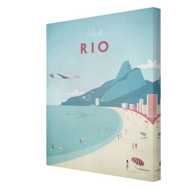 Tavlor arkitektur och skyline Travel Poster - Rio De Janeiro