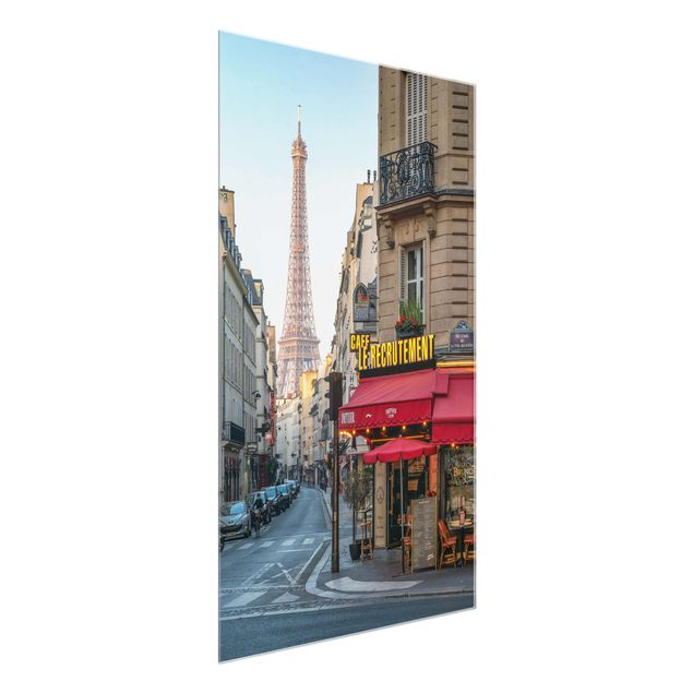 Glastavlor arkitektur och skyline Streets Of Paris