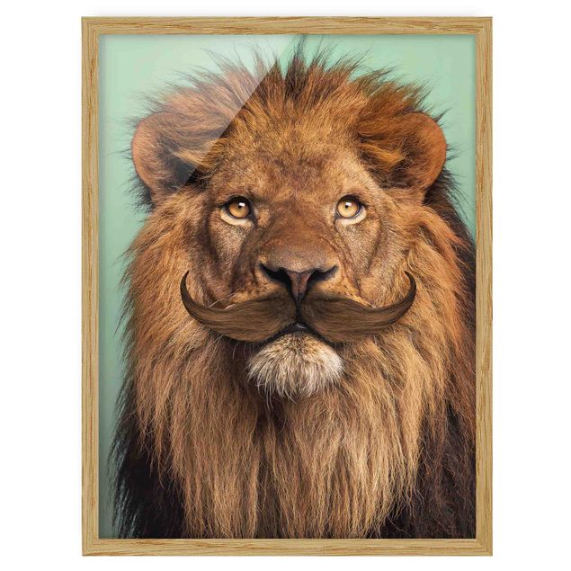 Tavlor lejon Lion With Beard