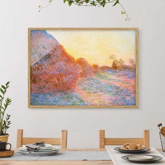 Kök dekoration Claude Monet - Haystack In Sunlight