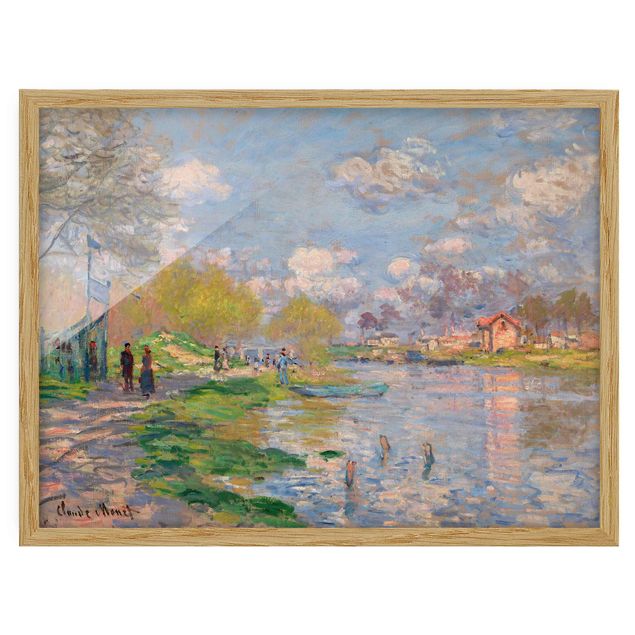 Konstutskrifter Claude Monet - Spring On The Seine