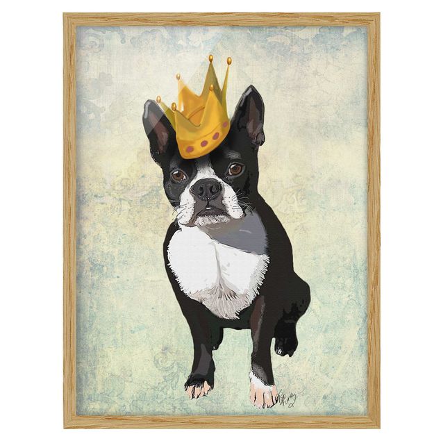 Tavlor retro Animal Portrait - Terrier King