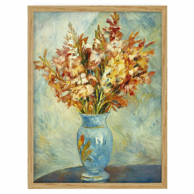 Konstutskrifter Auguste Renoir - Gladiolas in a Blue Vase