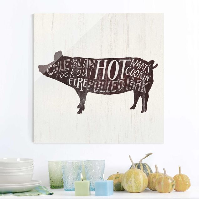 Kök dekoration Farm BBQ - Pig