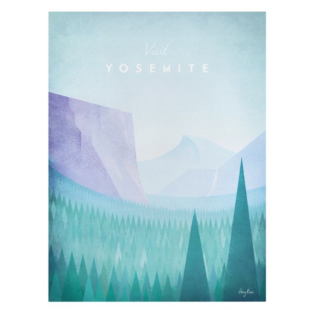 Tavlor landskap Travel Poster - Yosemite Park