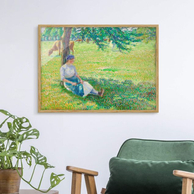 Konststilar Impressionism Camille Pissarro - Cowgirl, Eragny