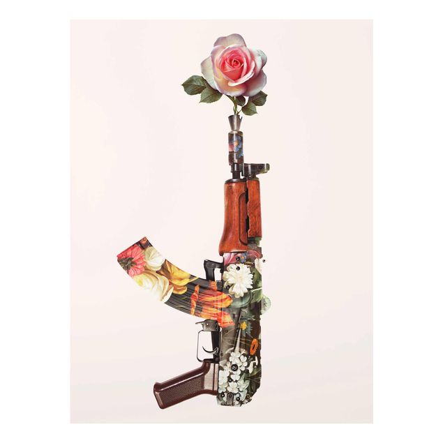 Tavlor blommor Weapon With Rose