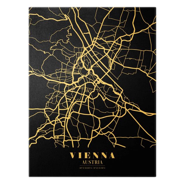 Tavlor Vienna City Map - Classic Black