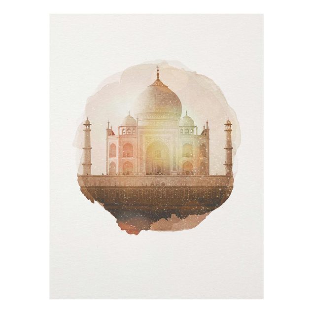 Tavlor modernt WaterColours - Taj Mahal
