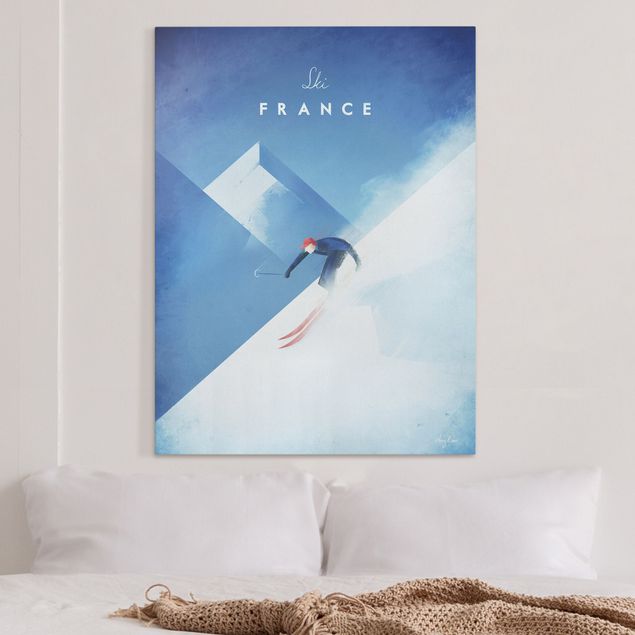 Kök dekoration Travel Poster - Ski In France