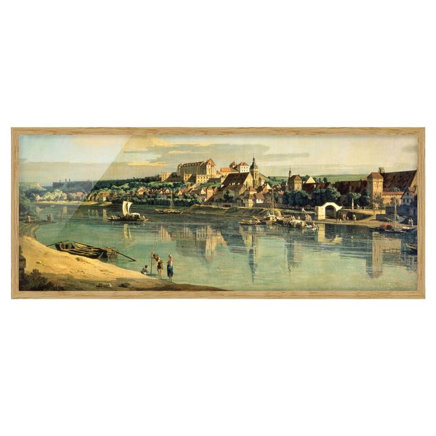 Tavlor med ram konstutskrifter Bernardo Bellotto - View Of Pirna