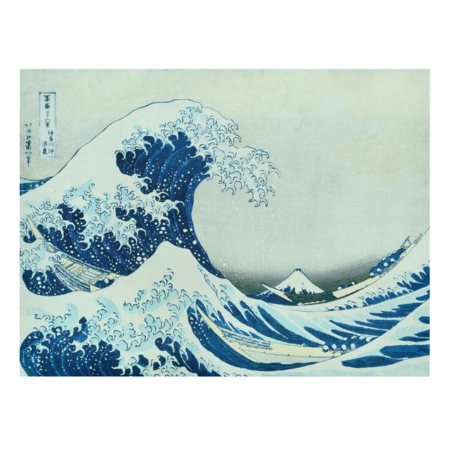 Tavlor stränder Katsushika Hokusai - The Great Wave At Kanagawa