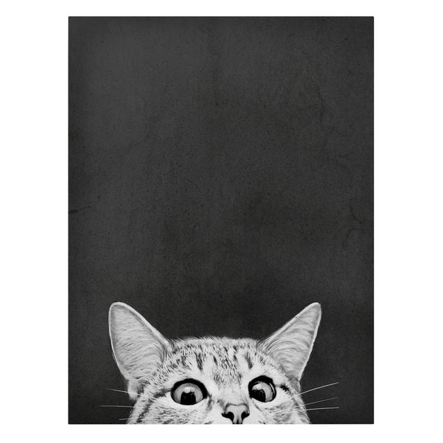 Tavlor katter Illustration Cat Black And White Drawing