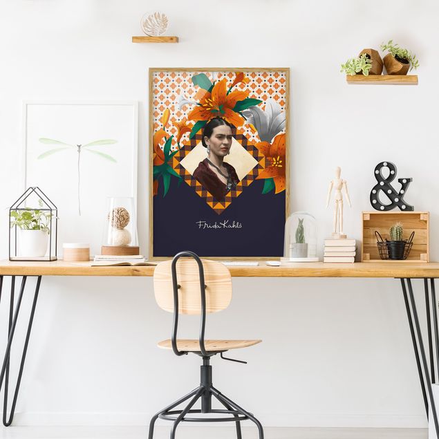 Konstutskrifter Frida Kahlo - Lilies