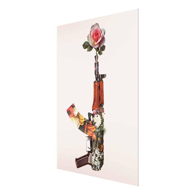 Tavlor blommor  Weapon With Rose