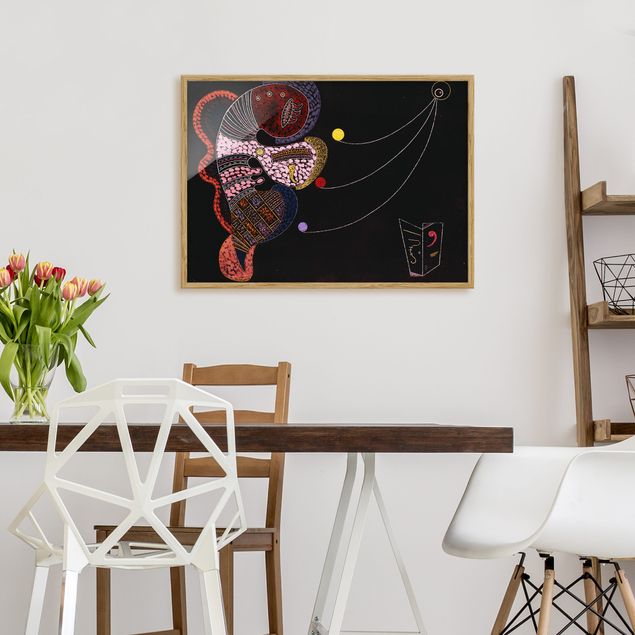 Tavlor med ram konstutskrifter Wassily Kandinsky - The Fat And The Thin