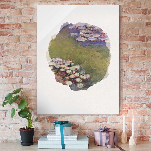 Tavlor blommor WaterColours - Claude Monet - Water Lilies