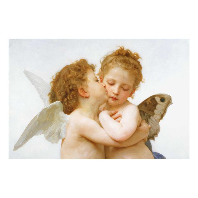 Glastavlor andlig William Adolphe Bouguereau - The First Kiss