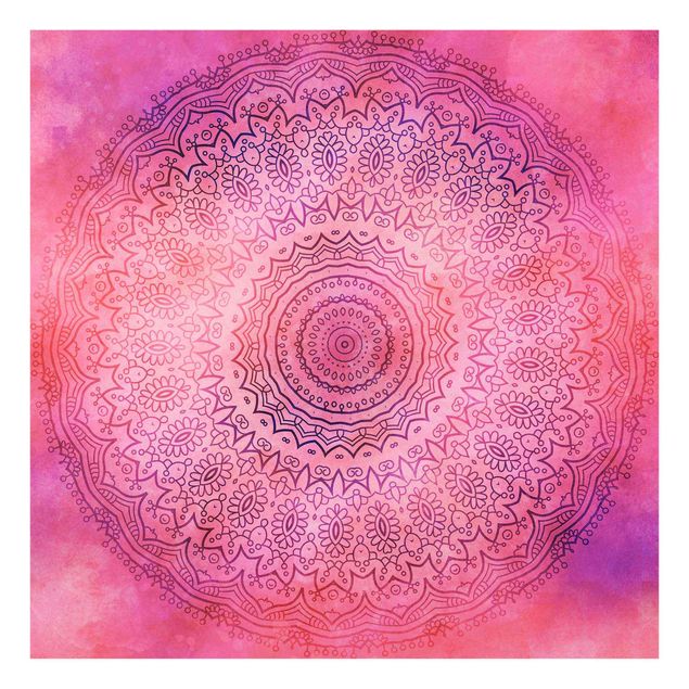Tavlor Andrea Haase Watercolour Mandala Light Pink Violet