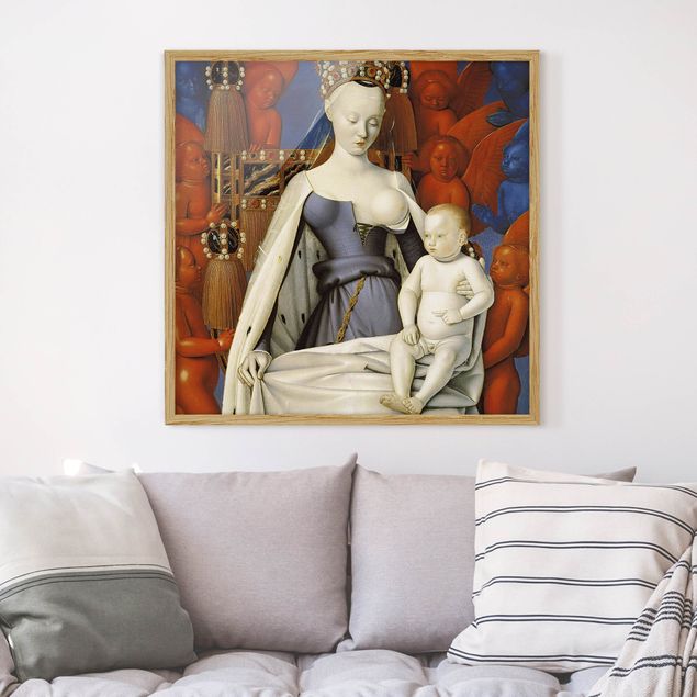 Tavlor med ram konstutskrifter Jean Fouquet - Madonna and Child