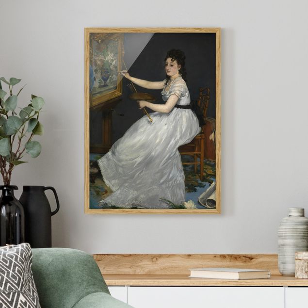 Tavlor med ram konstutskrifter Edouard Manet - Eva Gonzalès