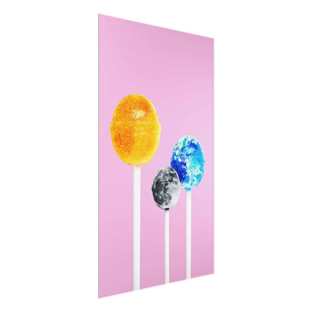 Tavlor modernt Lollipops With Planets