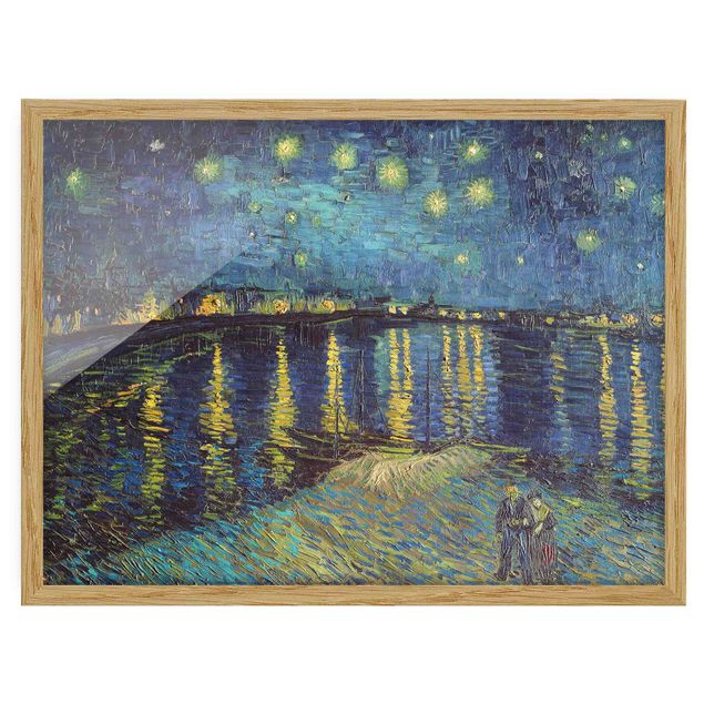 Konststilar Pointillism Vincent Van Gogh - Starry Night Over The Rhone