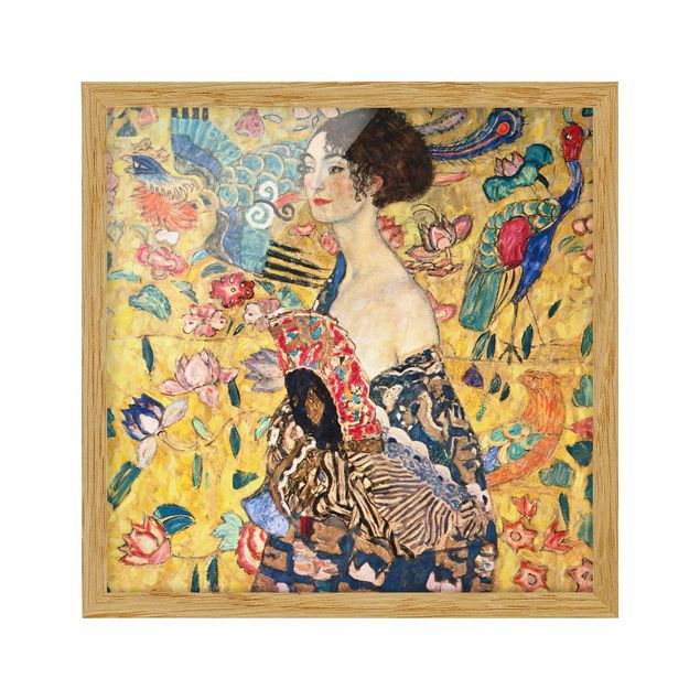 Konstutskrifter Gustav Klimt - Lady With Fan