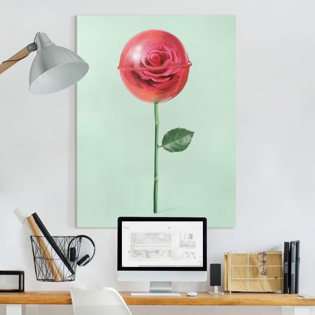 Kök dekoration Rose With Lollipop